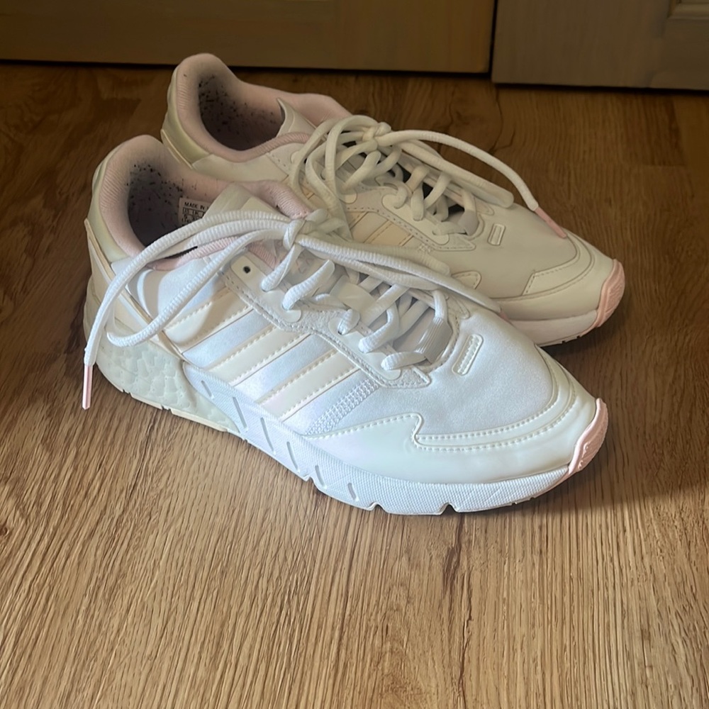 SOLD Baby pink, cream, and white adidas